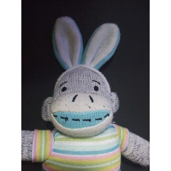 Dan Dee Sock Monkey !0 in. Plush Stuff Animal - Picture 3 of 11